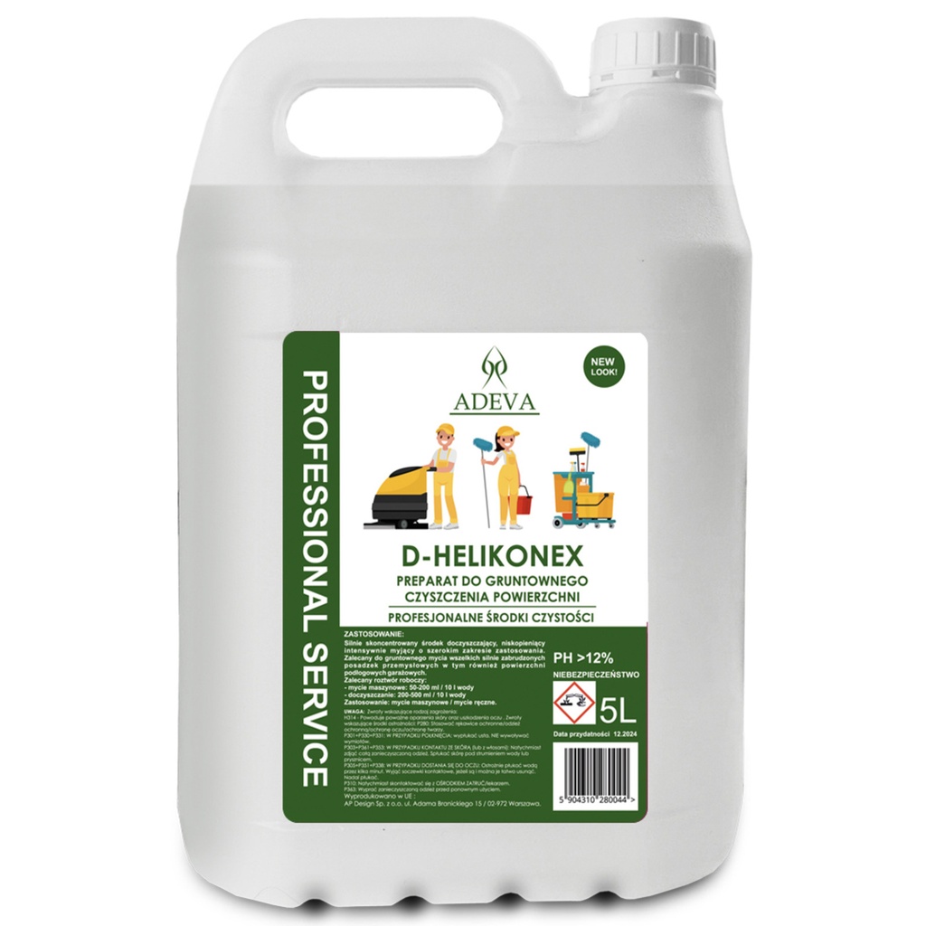 ADEVA D-HELIKONEX 5L - PREPARAT NA SILNE ZABRUDZENIA 5L