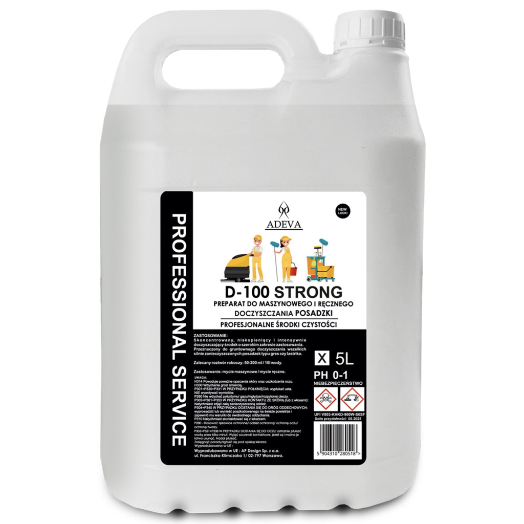 ADEVA D-100 STRONG 5L - PREPARAT DOCZYSZCZAJACY 5L
