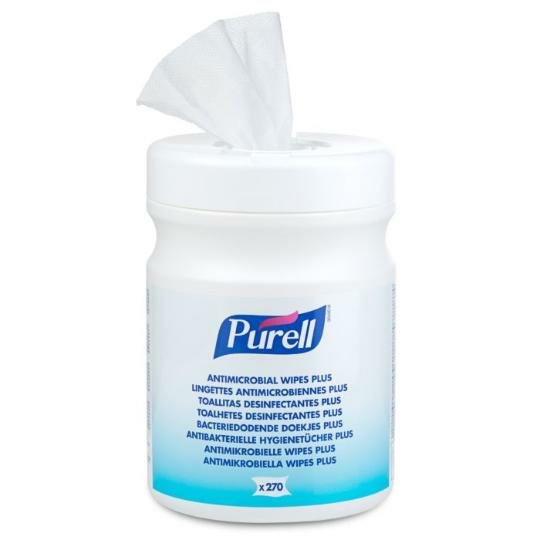 PURELL ANTIMICROB.HAND WIPES PLUS 270 COUNT#9213