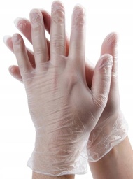 [2738] RĘKAWICE LATEKSOWE PUDROWE BIAŁE S (100 SZT)