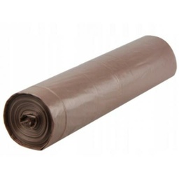 [8174] WORKI LDPE 60L BRĄZOWE (20 SZT)