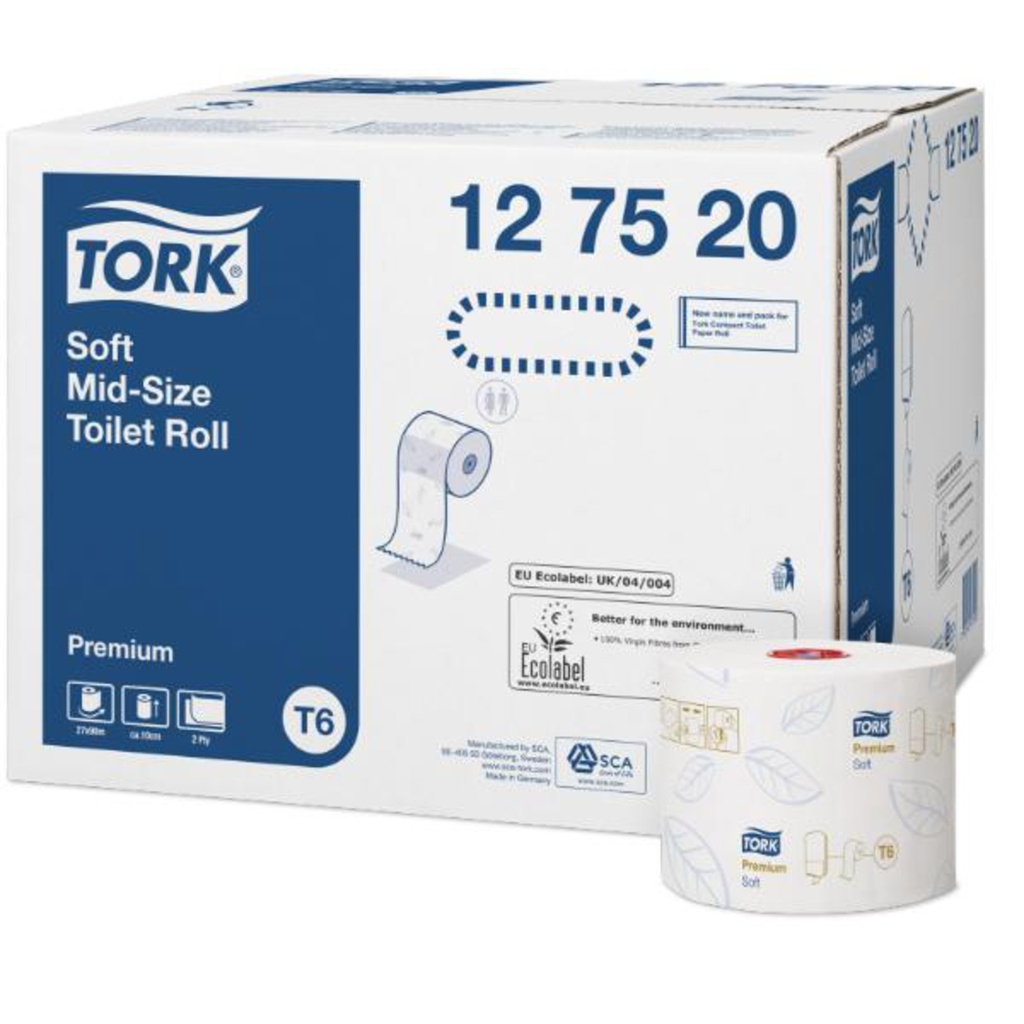TORK PREM T. PAPER COMP ROLL SOFT (27ROL)#127520
