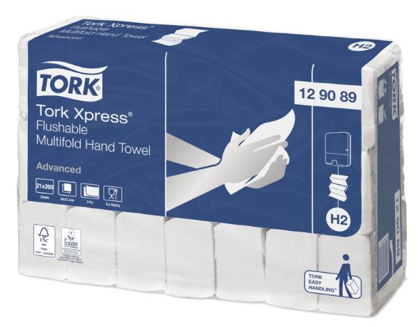 TORK XPRESS FLUSHABLE MULTIF (4200/21) #129089
