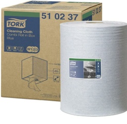 [5100] TORK CLEANING CLOTH BLUE COMBI ROLL #510237